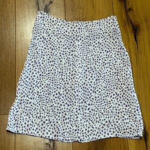 Brandy Melville White and Purple Mini Skirt 4
